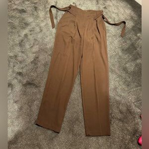 Vintage Brown High-Waisted Pants